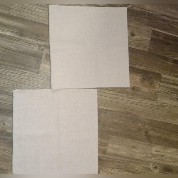 New without tags -Mr. & Mrs. Right Accent Pillowcases w/zip sides. Canvas/Hemp - Picture 2 of 4